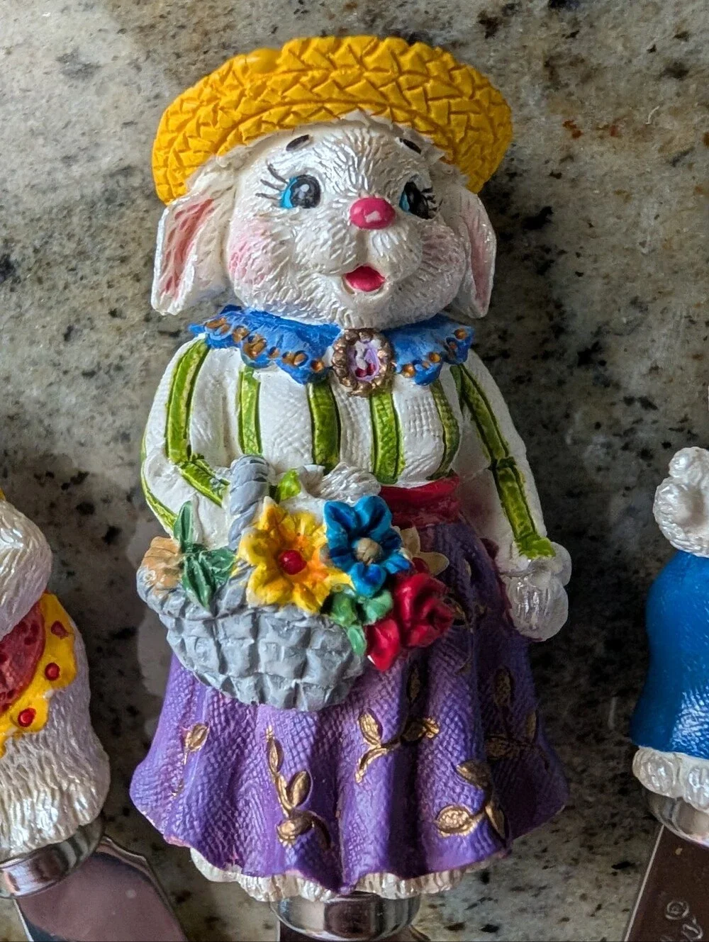 CHRISTOPHER RADKO dapper hare rabbit family spreader knife set